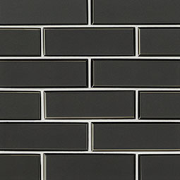 Metallic Gray Bevel Subway Tile thumbnail