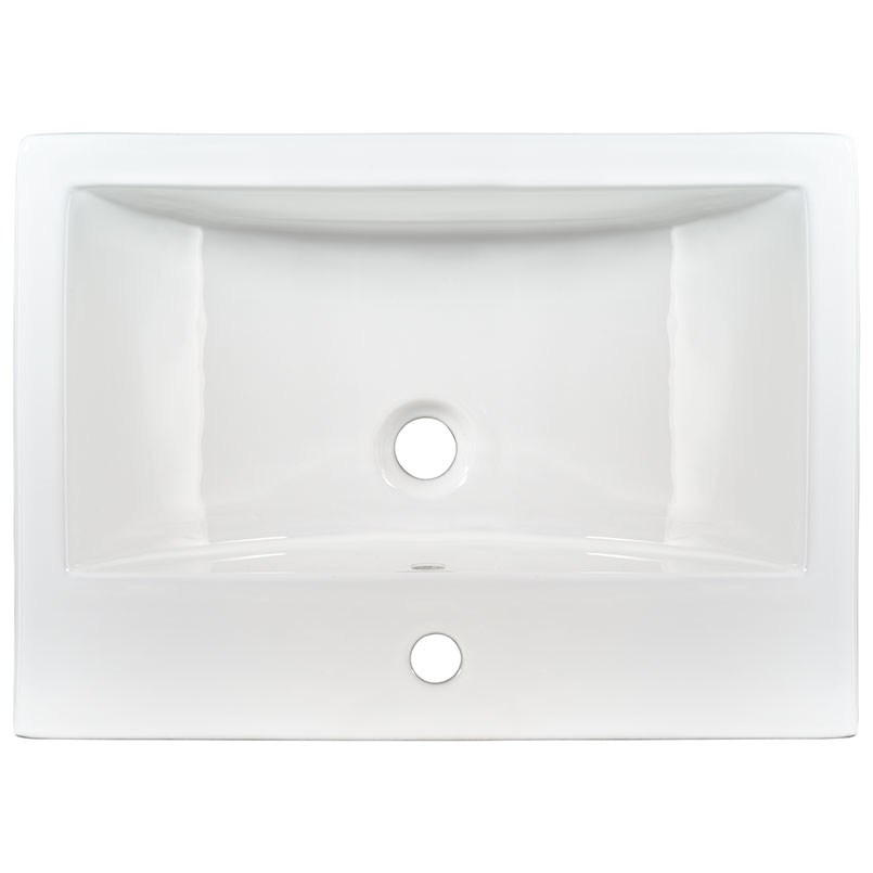 Overmount White Rectangle 2417